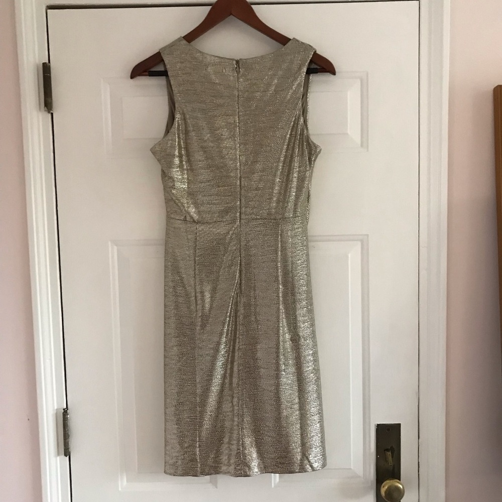 NWOT Gold Cocktail Dress - Picture 4 of 8